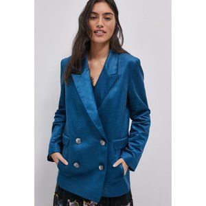 Anthropologie Beckett Shimmer Corduroy Blazer
